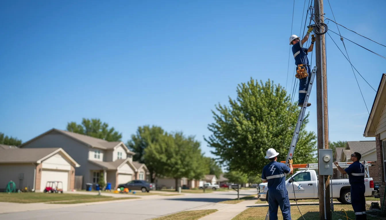 Residential electrician providing installation services in Henryville, IN